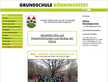 Tablet Screenshot of grundschule-buenningstedt.de